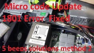 Hp 7900 Micro code Update 1801 Error 5 beeps solutions method 2 [upl. by Picco]