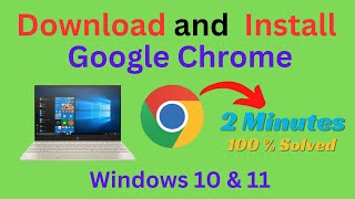 How to Download and install Google chrome on windows 10 amp 11 2024 [upl. by Wain]