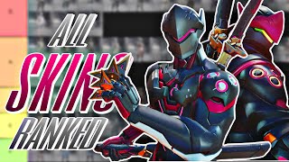 ALL Overwatch League Genji Skins Ranked amp Showcased  Overwatch 2 [upl. by Eanerb]