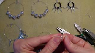 DIY hoop earrings from memory wire [upl. by Adnamar719]