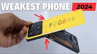 POCO Phones has a SERIOUS Problem  X6 Pro 5G Durability Test  Bend amp Water [upl. by Weikert]