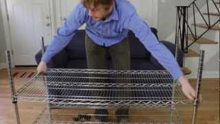 How to Assemble Wire Shelving Racks [upl. by Nawotna]