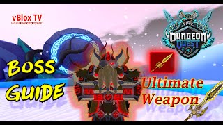 Odin Reincarnation Boss Guide  Ultimate Weapon Dungeon Quest Roblox [upl. by Tena117]