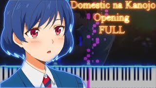 FULL Domestic na Kanojo OP  Kawaki wo Ameku by Minami PIano arrangement [upl. by Aklam789]