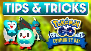 ROWLETT COMMUNITY DAY TIPS amp TRICKS  POKEMON GO [upl. by Othilie]