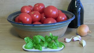 Tomatensoße aus frischen Tomaten amp weiße TomatensauceSpaghetti mit TomatensoßePastasoßePizzasauce [upl. by Nyrehtak296]