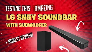 Testing This AMAZING LG SN5Y Soundbar With Subwoofer  HONEST REVIEW [upl. by Llywellyn198]