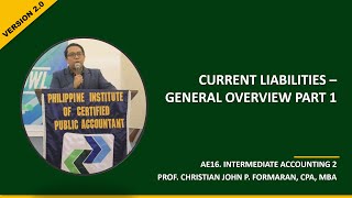 FAR Current Liabilities in General Part 1 Ref Millan Valix and Asuncion etal [upl. by Ailbert]