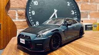 AUTOart Nissan GTR R35 Nismo Special Edition Stealth Grey 118 Scale Unboxing [upl. by Ritch]