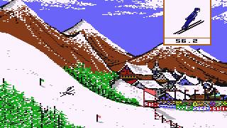 The Winter Games 1985 Epyx C64S Emulator PCDOS [upl. by Esbensen203]