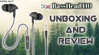 Boat BassHead 110 Earphone Review amp Unboxing  Under ₹ 500 Earphone  Punchy Bass amp killer Looking🔱 [upl. by Soisatsana]