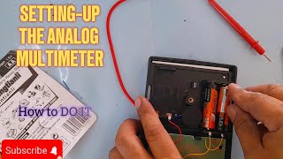 SETTINGUP YOUR ANALOG MULTIMETER OR MULTITESTER [upl. by Mulvihill798]