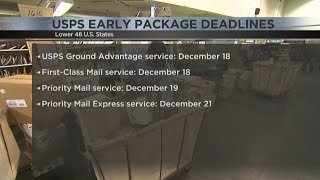 Thinking about Christmas USPS announces holiday shipping deadlines [upl. by Margetts289]