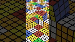 Satisfying Rubiks Cube Roll Endless Loop Animation [upl. by Drahsar]