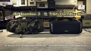 JBL Boombox 3 vs Tribit Stormbox Blast [upl. by Acnoib104]