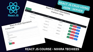 React JS CRUD Operations using JSON Server REST API  React JS Full Course [upl. by Claire]