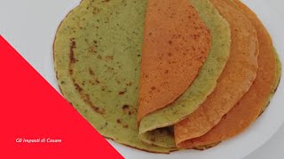 CREPES SALATE COLORATE  Ricetta [upl. by Vyner]