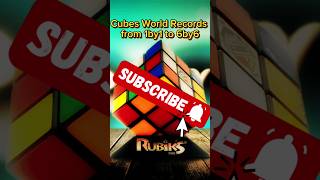 Cubes World Records trendingshorts viral rubikscube cubes my 3by3cube 1by1 worldrecordshort [upl. by Levania]