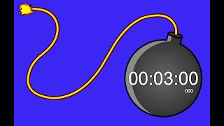 3 Minute Countdown Bomb Timer with Loud Boom Sound Alarm timers 3minute 3minutetimer alarm [upl. by Rasla954]