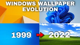 Windows Wallpaper Evolution  History of Windows Wallpaper 19992022 Factonian [upl. by Callista732]