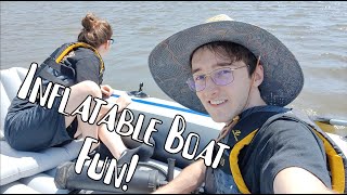 Inflatable Boat Maiden Voyage Intex Excursion 5 [upl. by Erihppas]