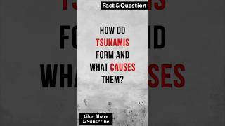 How do Tsunamis form and What causes them factshorts [upl. by Naxela]