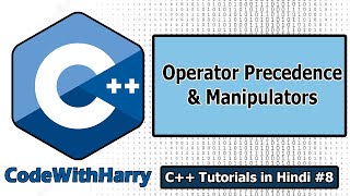 Constants Manipulators amp Operator Precedence  C Tutorials for Beginners 8 [upl. by Lasley]