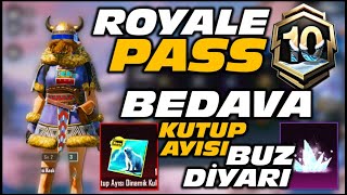 A10 ROYALE PASS GELDİ  BEDAVA BUZ DİYARI EFEKTİ  BEDAVA KUTUP AYISI İSİMLİK  PUBG MOBILE [upl. by Netsirc623]