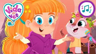 Sing the Hiccups Song VidaTheVet  Cute Cartoons for Girls  SingAlong Videos for Kids [upl. by Imoan]