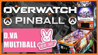 Overwatch Pinball Machine DVa Nerf This Multiball Overview [upl. by Eva98]