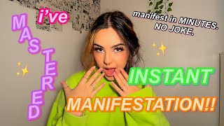 what REALLY gets you to manifest in minutes INSTANT MANIFESTATION TUTORIAL [upl. by Ainosal]