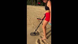 Uncovering🏖️Hidden Beach Treasures🌊Incredible Finds with Top Metal Detectors🥰 live shorts [upl. by Sirac]