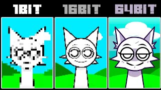 1 Bit VS 16 Bit VS 64 Bit in Incredibox Sprunki [upl. by Adaval]