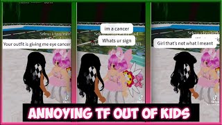 Christinerblx amp duhcom Annoying Tf Out Of Kids In Royale High TikTok Compilation 17 [upl. by Akahc]