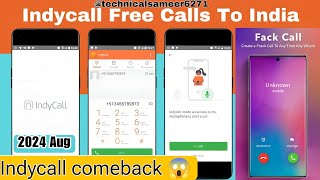 how to download indycall app  free unlimited credits 2024 new update 😱 [upl. by Ecilef538]