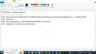 sapbasishana WORKLOAD MONITORST03ST03nDBACOCKPITST06ST05 [upl. by Richia]