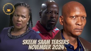 Skeem Saam Teasers  November 2024 [upl. by Ahsinauj]