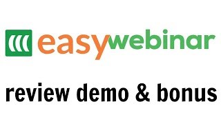 EasyWebinar Review Demo Bonus  All In One Webinar Software [upl. by Buller]