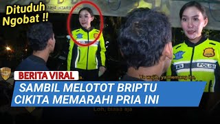 Usai Ganggu Orang Makan Polwan Viral Kini Tuduh Warga Ngobat Karna Matanya Merah  berita viral [upl. by Nalliuq]