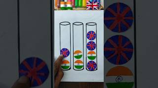 India flag 🇮🇳 magic ✨ 🇦🇮 with United statesshorts trending shortsfeed drawing [upl. by Candide]