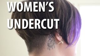 Womens Undercut and Hairstyle [upl. by Matilda289]