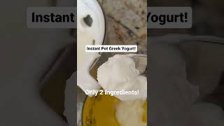 Instant Pot Greek Yogurt  SO EASY Only 2 Ingredients [upl. by Etiragram970]