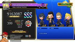 Theatrhythm Final Bar Line  Precipitous Combat FF TACTICS Supreme Perfect Chain [upl. by Ahcas267]