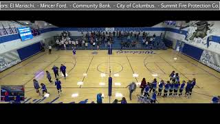 Columbus High School vs Danville High School Womens Varsity Volleyball [upl. by Attesor]