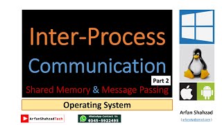 Operating System 5 InterProcess Communication IPC Shared Memory amp Message Passing Part 2 [upl. by Eyot]