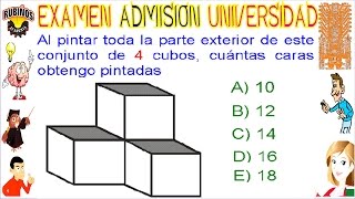 EXAMEN VILLARREAL RAZONAMIENTO ESPACIAL PROBLEMA RESUELTO SOLUCIONARIO ADMISIÓN UNIVERSIDAD UNFV [upl. by Alket]