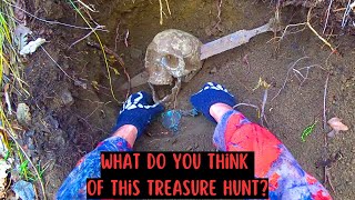 INTERESTING DISCOVERY IN TREASURE HUNT Metal Detector [upl. by Knoll867]