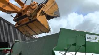 Feeding Silage to the Cows  JCB Loading the Feeder [upl. by Enetsirhc]