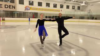 PreSilver European Waltz Ice Dance Test 2021 [upl. by Ennairrac]