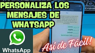 Cómo Personalizar el tipo de letra en los Mensajes de WHATSAPP [upl. by Hilario]